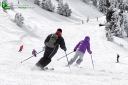 Descente deux skieurs