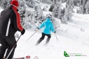 Skieurs sur les pistes
