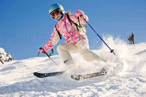 Descente ski enfant