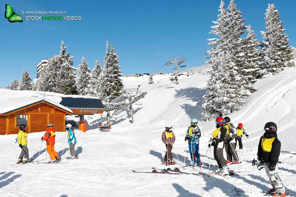 Départ ecole de ski Chamrousse
