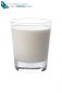 glass of milk isolated on white background