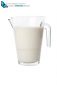 carafe of milk cut out on a white background