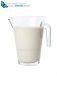 carafe of milk cut out on a white background