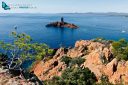 L'île d'Or, vue du Cap Dramont Saint-Raphaêl