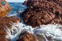 Roche volcanique dans le massif de l'Esterel