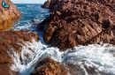 Roche volcanique dans le massif de l'Esterel