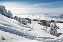 Neige et nuage dans la vallée grenobloise