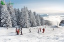 Piste avec ecole de ski