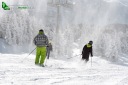 Skieurs remontées mécaniques