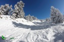 Neige poudreuse sur les pistes