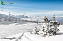 Neige en station de sport d'hiver